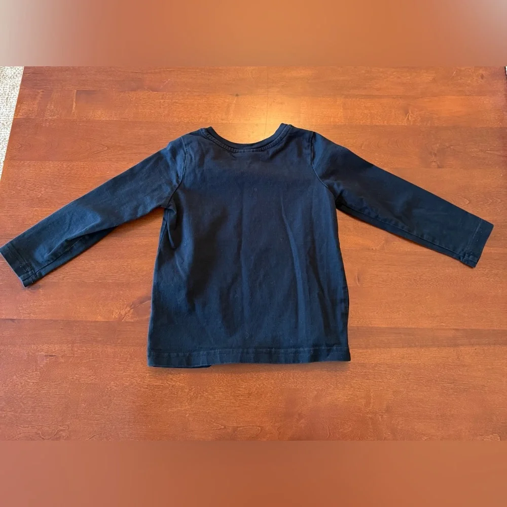 Hanna Andersson authentic long sleeve black T-shirt girls butterfly 3T (90 cm) - Picture 4 of 4